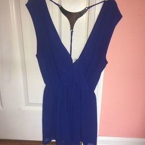 Royal Blue Going Out Romper